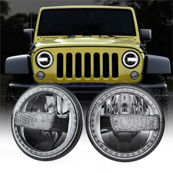 7 palcové LED svetlomety Pre 07-17 Jeep Wrangler Wrangler Unlimited Motocykel DOT E-značka Overované svetlomety