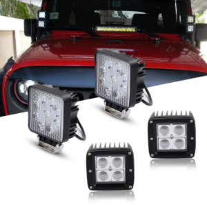 E-Mark 16w LED pracovná lampa Bodové / povodňové LED svetlo pre prácu v teréne pre terénne úpravy pre Jeep