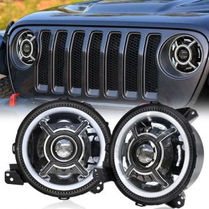 Pre Jeep Wrangler JL 2018 2019 9-palcové svetlomety Pre Jeep Gladiator 2020 Svetlomety