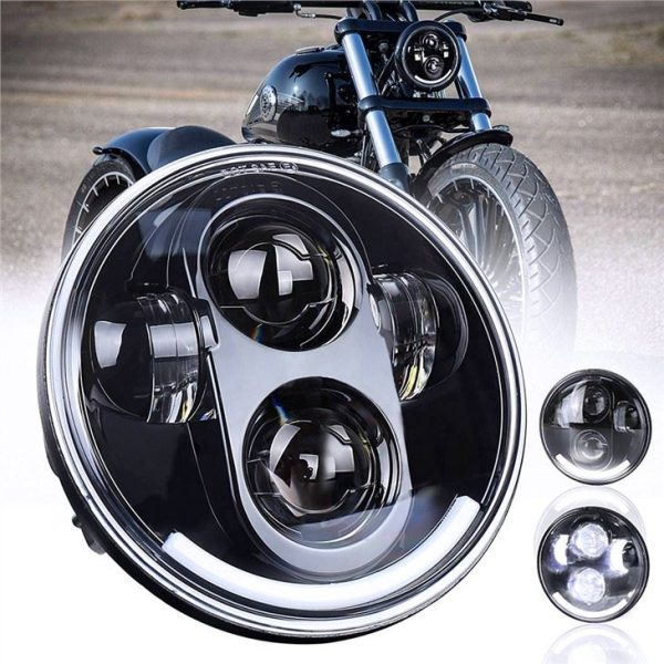 75 "LED svetlomet 12v pre Harley Davidson