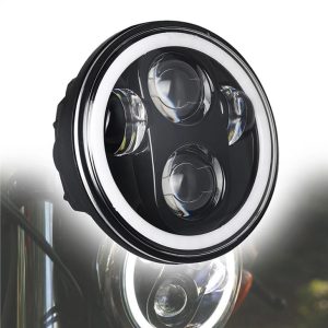 Morsun 40w 5 3/4 palcový LED svetlometový projektor pre motocyklové svetlomety Harley Davidson čierny chróm