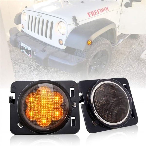 Svetlo blatníka Morsun pre Jeep Wrangler 1997-2006 TJ 2007-2014 Predné smerové svetlo LED predného grilu JK