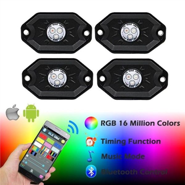 Morsun Led Pods Light RGB Timing Music Play Phone App Control 4 Pod pre auto