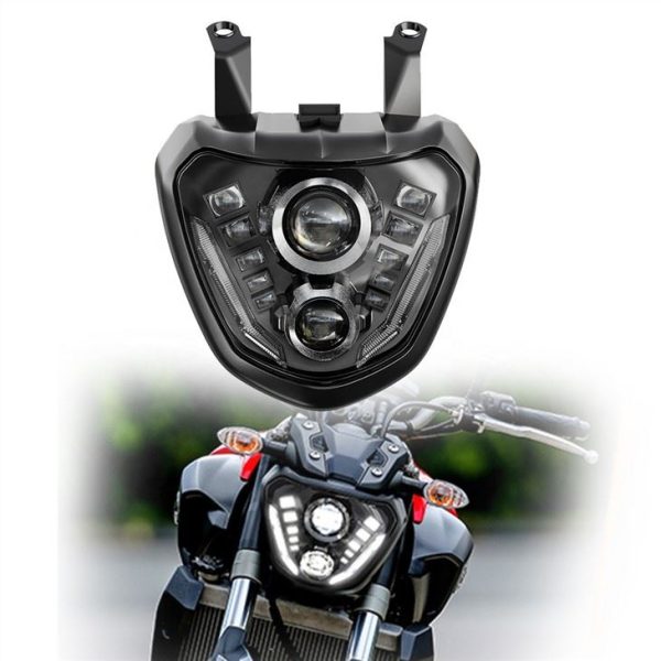 MorSun Motocykel LED svetlomet pre Yamaha MT 07 FZ 07 MT07 MT-07 FZ-07 2014 plus DRL Lights Projector