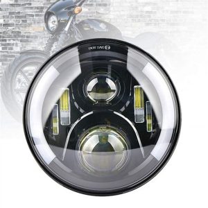 Okrúhly LED svetlomet Morsun s DRL smerovým svetlom pre Jeep Wrangler JK CJ TJ Triumph Bonneville