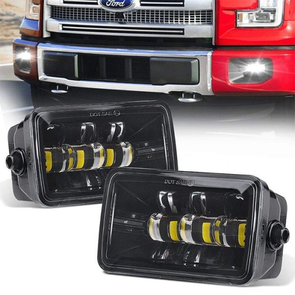 Morsun Square Super Bright LED Fog Light For Ford F150 2015 Square Fog Lamps 2200LM