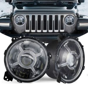 Nový 9-palcový LED svetlomet pre Jeep Wrangler 2018+ JL DOT E-Mark