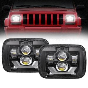 Rectangula 5x7 Led svetlomety Jeep Cherokee XJ Jeep Wrangler YJ Truck GMC svetlomety